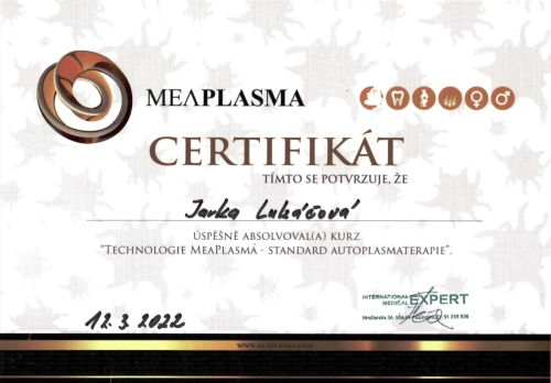 Certifikat Meaplazma